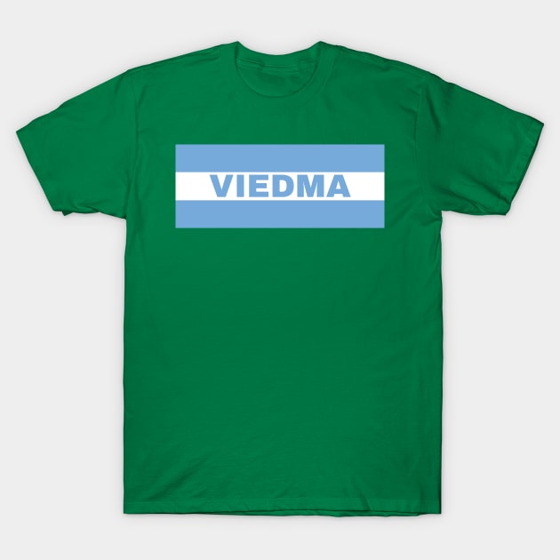 Viedma City in Argentine Flag Colors T-Shirt by aybe7elf